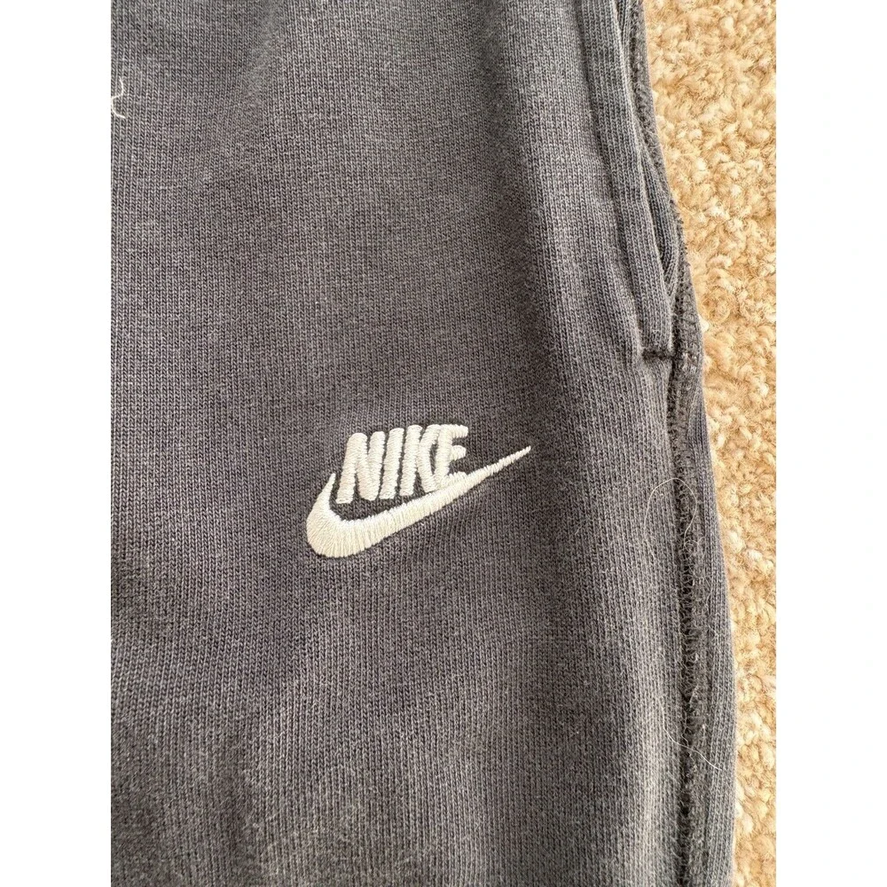 Nike Sweatpants Mens Small Black Fleece Joggers Swoosh Logo Sportswear Athletic